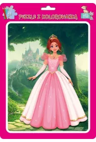 Puzzle w ramce z kolorowank�. Ksi�niczki MD Creative