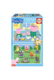 Puzzle drewniane 2x25 el. �winka Peppa Educa