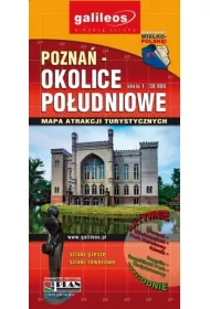 Pozna�- okolice po�udniowe. Mapa turystyczna