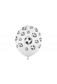 PartyDeco Balony Pi�ki Pastel White 30 cm
