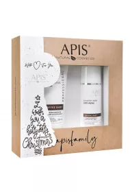 Apis Zestaw prezentowy Coffee shot bioaktywna maska z kwasem kawowym + kawowy krem anti-aging 200 ml + 100 ml