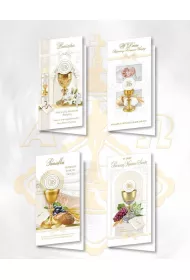 Top Graphic Karnet DL De Lux. Z�ocony Komunia 10 szt.