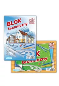 InSpiria Blok techniczny A3 160g biay 10 kartek 10 szt.