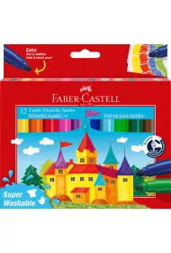 Faber-Castell Flamastry jumbo zamek 12 szt.