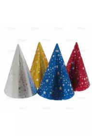Arpex Czapeczka urodzinowa papierowa Magic Party 4 szt.