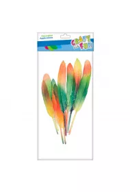 Craft with Fun Ozdobne t�czowe pi�rka 10-15 cm