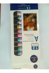 Farby akrylowe tuba 12 kolor�w