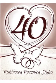 Art Nuvo Karnet 40 Rocznica �lubu