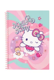 Patio Ko�obrulion B5 100k. w kratk� plastikowa spirala Hello Kitty pink wz�r 3