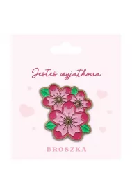 Broszka w ksztacie Rowych Kwiatw Orchidei