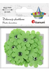 Titanum Dekoracje samoprzylepne 3D kwiaty 20 szt.