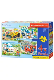 Puzzle maxi 4w1 8+12+15+20 el.  Pojazdy ratunkowe B-04324 Castorland
