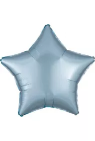 Amscan Balon foliowy Lustre Pastel niebieski gwiazda 48cm
