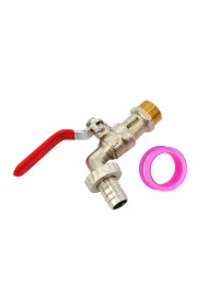Awtools Kran ogrodowy mosidz niklowany 3/4" gwint zewntrzny 1"
