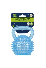 Zabawka dla psa Pi�ka 9,5cm z uchwytem niebieska TRIK&ROLL 560677