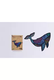 Puzzle drewniane eko 125 el. Pot�ny wieloryb A3 PuzzleOK