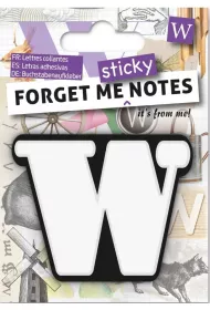If Forget me stick. Notes kart samoprzylepne litera W