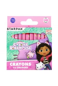 Starpak Kredki woskowe Koci Domek Gabi 529130 12 szt.