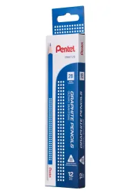 Pentel PACZKA o��wek drewniany 2B 12 sztuk