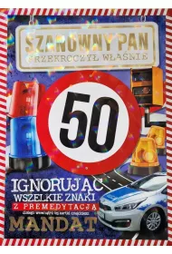 Yeku Karnet Premium Mandat 50 urodziny m�skie (24x33cm)