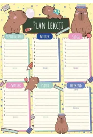 Henry Plan lekcji z tabliczk� mno�enia A4 Kapibary edu