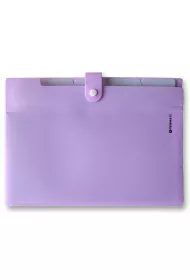 Penmate Teczka z 5-ma przegr�dkami A4 PP-105 pastelowa fioletowa