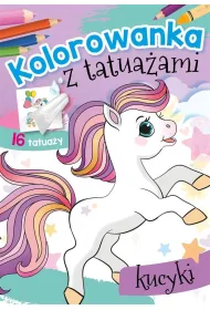 Malowanka A5 Kolorowanka z tatua�ami. Kucyki SKRZAT 072051