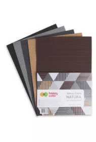 Happy Color Tektura falista NATURA, 5 kolor�w, A4, 5 arkuszy 5 kartek