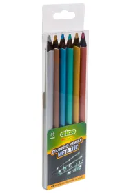 Cricco Kredki tr�jk�tne Jumbo metaliczne 6 szt.