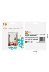 Godan Girlanda papierowa Wiecz�r panie�ski r�owa 1,8m
