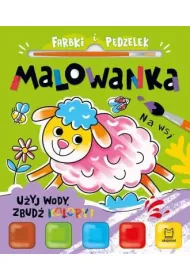 Farbki i p�dzelek. Malowanka. U�yj wody, zbud� kolory  Na wsi