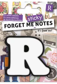 If Forget me sticky. Notes kart samoprzylepne litera R niebieski