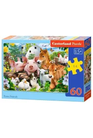 Puzzle 60 el. Farm Friends Castorland