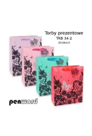 Penword Torebka prezentowa 32x26x12cm MIX