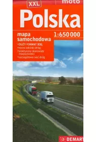 Polska. Mapa samochodowa 1:650 000