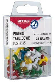 Office Products Pinezki beczu�ki kolorowe w pude�ku