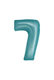 Godan Balon foliowy Smart Cyfra 7 jasna niebieska matowa 76cm