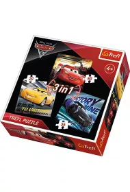 Puzzle 3w1 Legendy wy�cigu Cars 3 Trefl