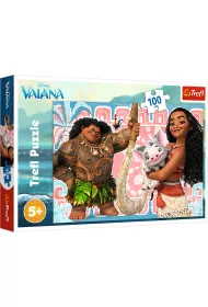 Puzzle 100 Vaiana i przyjaciele Trefl