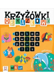 Krzywki obrazkowe z wesoym delfinkiem