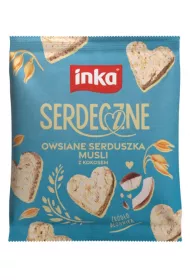 Inka Serdeczne Owsiane serduszka musli z kokosem 50 g