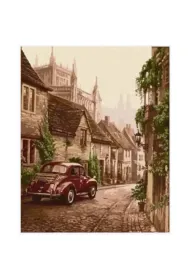 Norimpex Malowanie po numerach 40x50cm Auto retro w uliczce 1008322