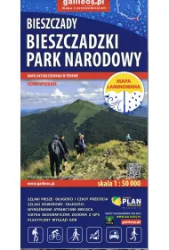 Bieszczadzki Park Narodowy - mapa laminowana 2025