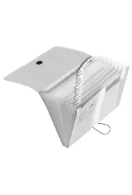 Herlitz Teczka rozk�adana A4 PP 12 cz. transp Bezbarwna