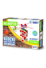 Nauka i zabawa Klocki konstrukcyjne drewniane Helikopter