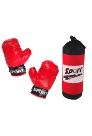 Zestaw bokserski worek + r�kawice LeanToys