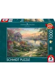 Puzzle 1000 Thomas Kinkade Port w Nowej Anglii/USA Schmidt