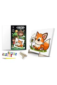 Malowanie po numerach - Lis 25x25cm Qbee