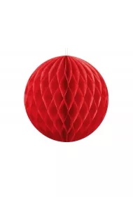 PartyDeco Kula bibu�owa czerwony 10cm