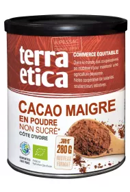 Terra Etica Kakao niskotuszczowe w proszku 280 g Bio